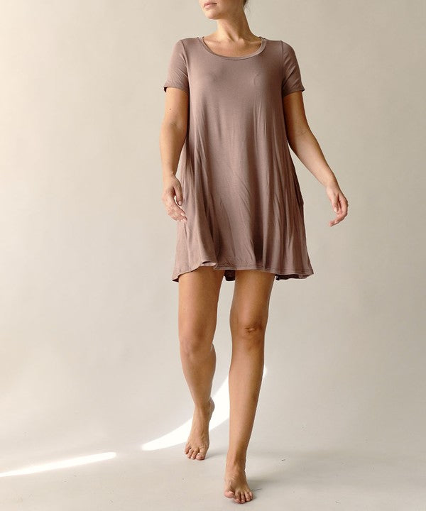 Fabina Bamboo Classic Short Sleeve Dress