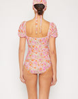 Marina West Swim Floral Puff Sleeve One-Piece