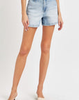 Risen Full Size High Rise Denim Shorts