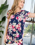 e Luna Floral Tunic Top