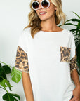 e Luna Terry Solid Animal Boxy Top