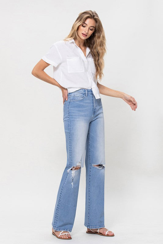 Flying Monkey High Rise Vintage Flare Jeans - Online Only