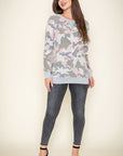 Camo Raglan Brushed Pullover