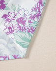 Floral Ruffle Sleeve Frilled Button-Up Shirt
