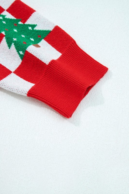 Ella Tree Pattern Cardigan Sweater