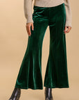 Umgee High Rise Elastic Waist Flare Pants