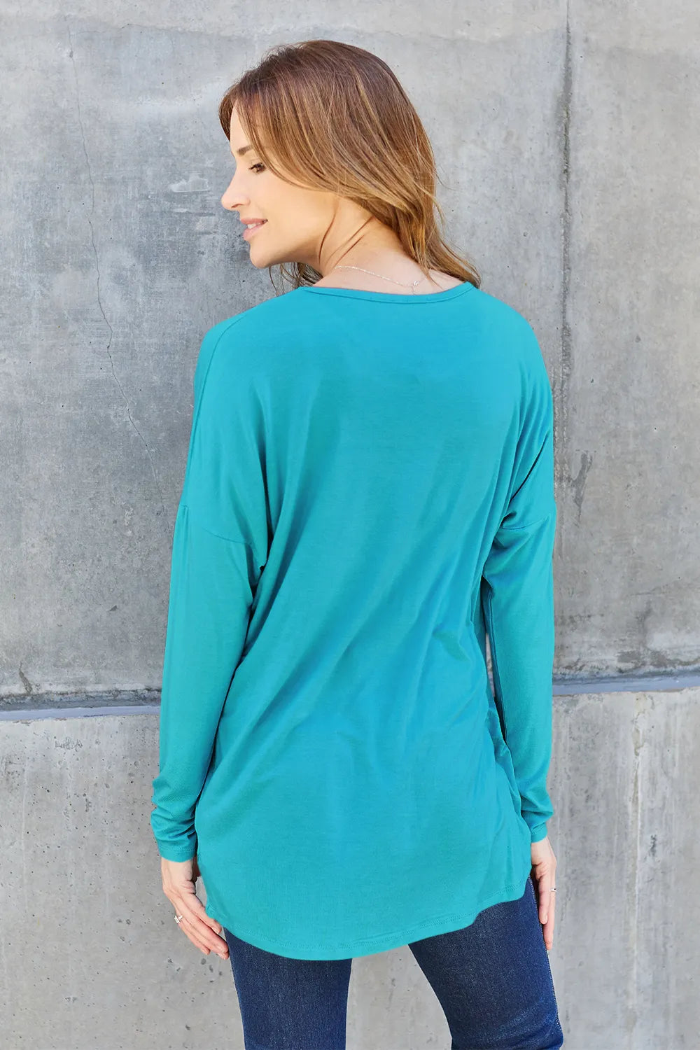 Basic Bae Full Size Relaxed Long Sleeve Tee