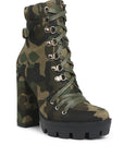 Palmetto Camouflage Ankle Boots