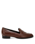 Gabassi Studded Genuine Leather Loafers