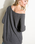 e Luna PLUS Waffle One Shoulder Top