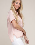 Crinkle Shirt with Pockets - Online Only