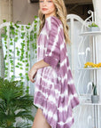 Jade By Jane Striped Tie Dye Round Neck Tunic Plus