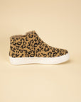 Route-S High Top Leopard Sneakers