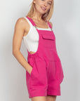 VERY J Adjustable Suspender Overalls with Pockets