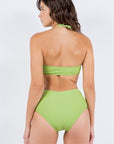 Two Piece Halter Neckline Bow Bikini