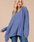 Ces Femme Asymmetrical Long Sleeve top