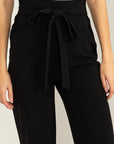 HYFVE Seeking Sultry High-Waisted Tie Front Flared Pants