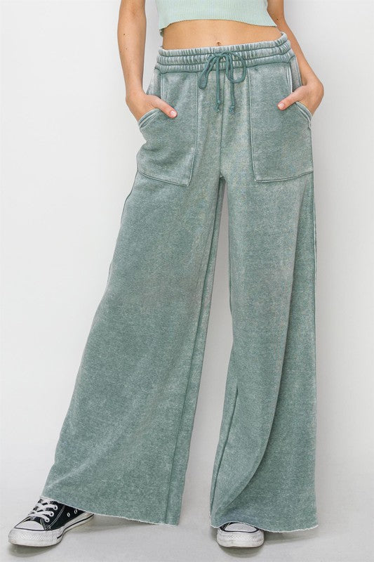 HYFVE High Rise Wide Leg Drawstring Pants