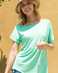 e Luna PLUS Solid One Shoulder Top