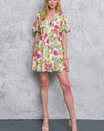 Flying Tomato Free Me Today Floral Woven Mini Dress