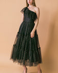 Flying Tomato Get To The Point Tulle Midi Dress