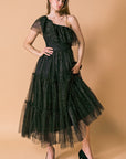 Flying Tomato Get To The Point Tulle Midi Dress