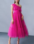 Flying Tomato Get To The Point Tulle Midi Dress