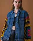 Flying Tomato Classically Chic Washed Denim Jacket