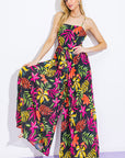 Flying Tomato Blossoming with Joy Woven Jumpsuit