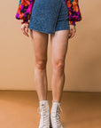 Flying Tomato Posh Position Denim Skort