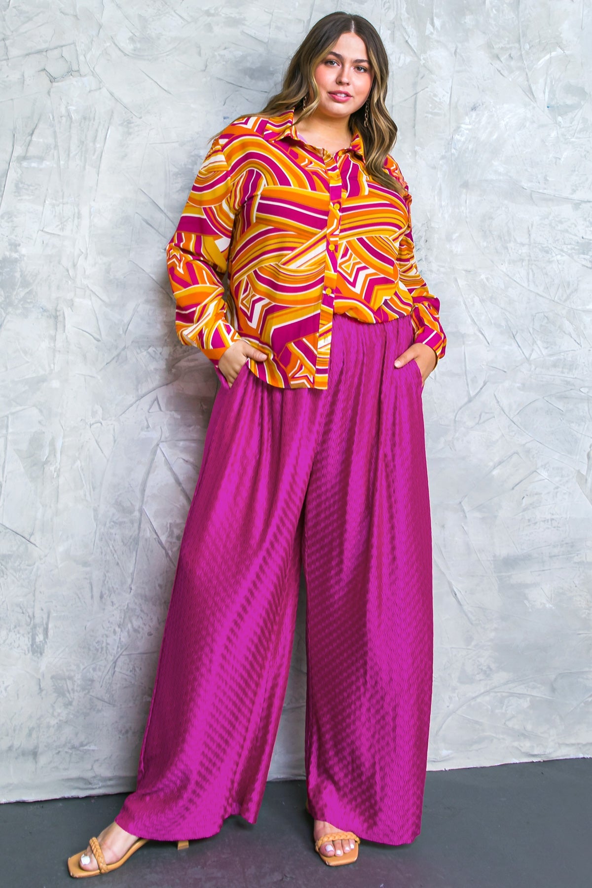 Flying Tomato Regal Romance Woven Pants