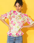 Flying Tomato Bliss Me Floral Woven Lace Top