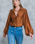 Flying Tomato Regal Romance Woven Top