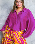 Flying Tomato Regal Romance Woven Top