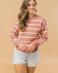 Flying Tomato Seasonal Sophistication Twist Sweater Top