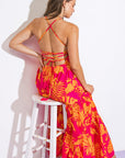 Flying Tomato Close To Your Heart Woven Maxi Dress