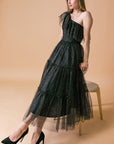 Flying Tomato Get To The Point Tulle Midi Dress