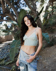Gingham Smocked Bralette