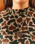 Wild Junkie | Gold Horse Coin Pendant Necklace