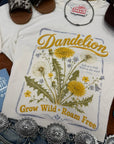 Grow Wild Dandelion Graphic Tee