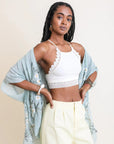 High Neck Crochet Lace Bralette
