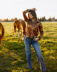 Horses & Horseshoes Button Up