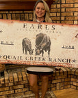 Personalized Angus Ranch Sign