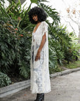 Mandala Lace Longline Duster Kimono