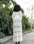 Mandala Lace Longline Duster Kimono