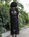 Mandala Lace Longline Duster Kimono