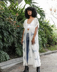 Mandala Lace Longline Duster Kimono