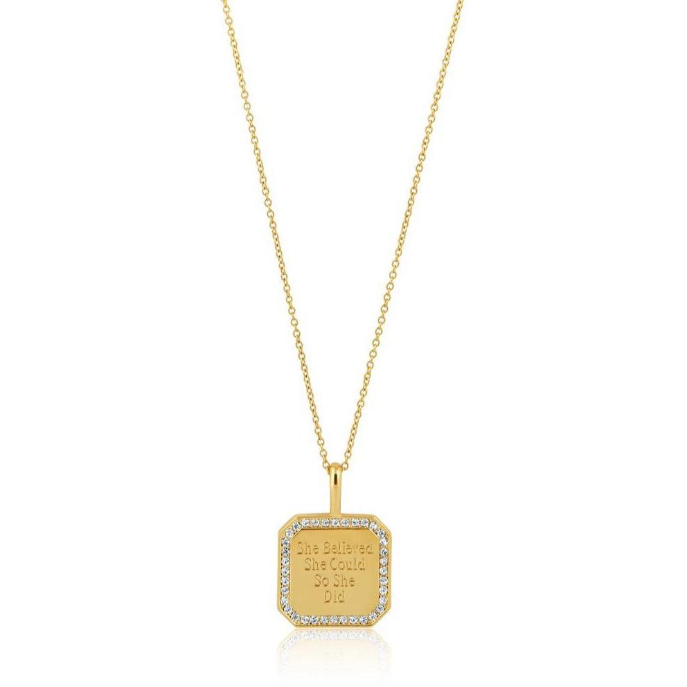 She Believed She Could So She Did Necklace