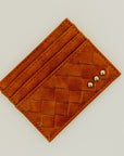 Mariah Woven Small Card Holder Wallet