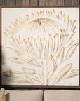 Gold-Brushed Raised Protea Art - Online Only